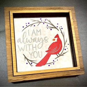 Cardinal I Am Always With You 4” Memory Mirror Magnet